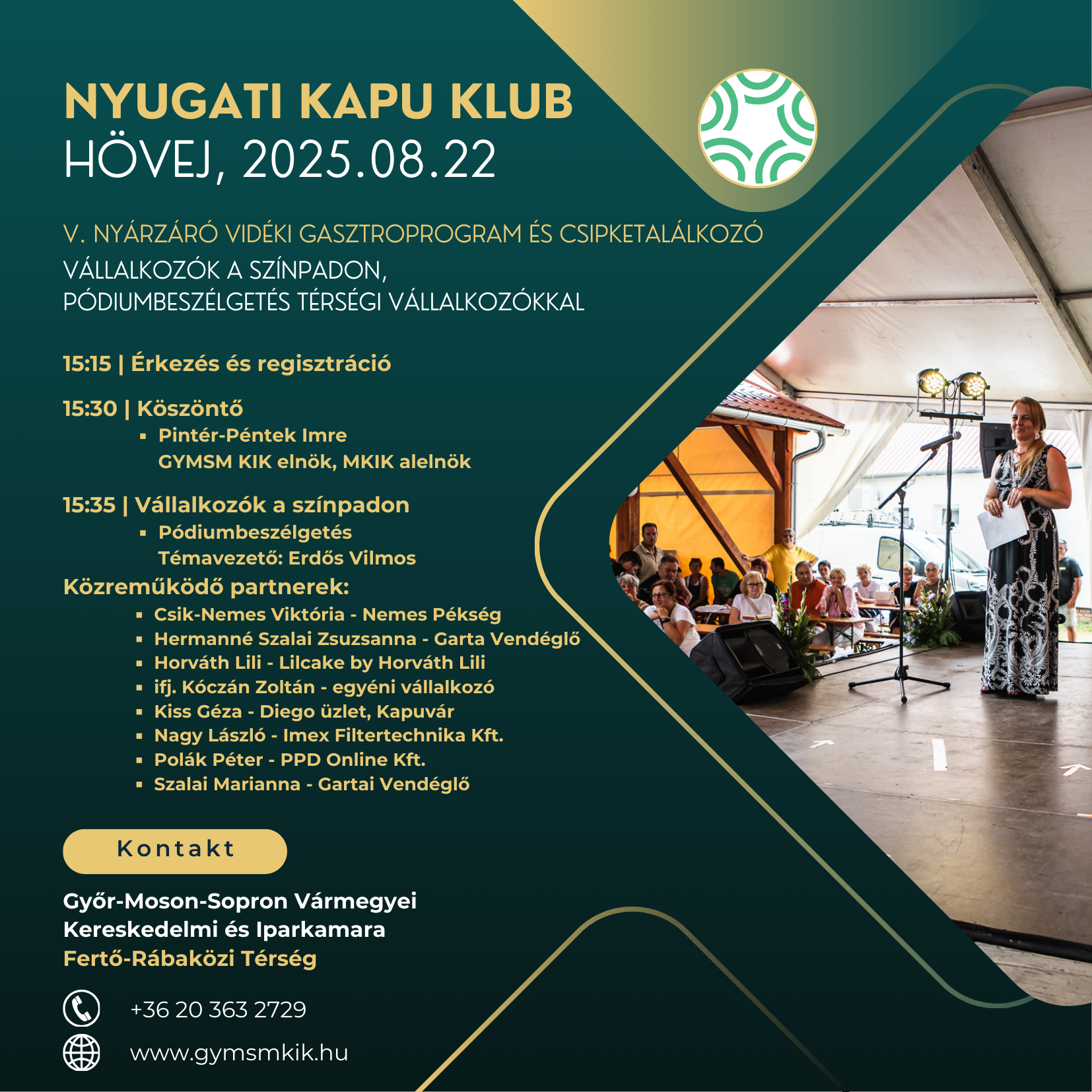 Nyugati Kapu Klub Meghívó - Kapuvár, 2025.08.22.png